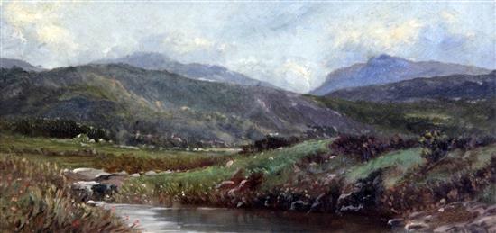 Thomas Morris Ash (fl.1882-1891) Arthog, Barmouth, Falls on the Clyde and The Estuary, Barmouth 5.5 x 11in.